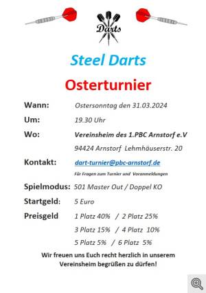 Steeldart Turnier - PBC Arnstorf e.V.